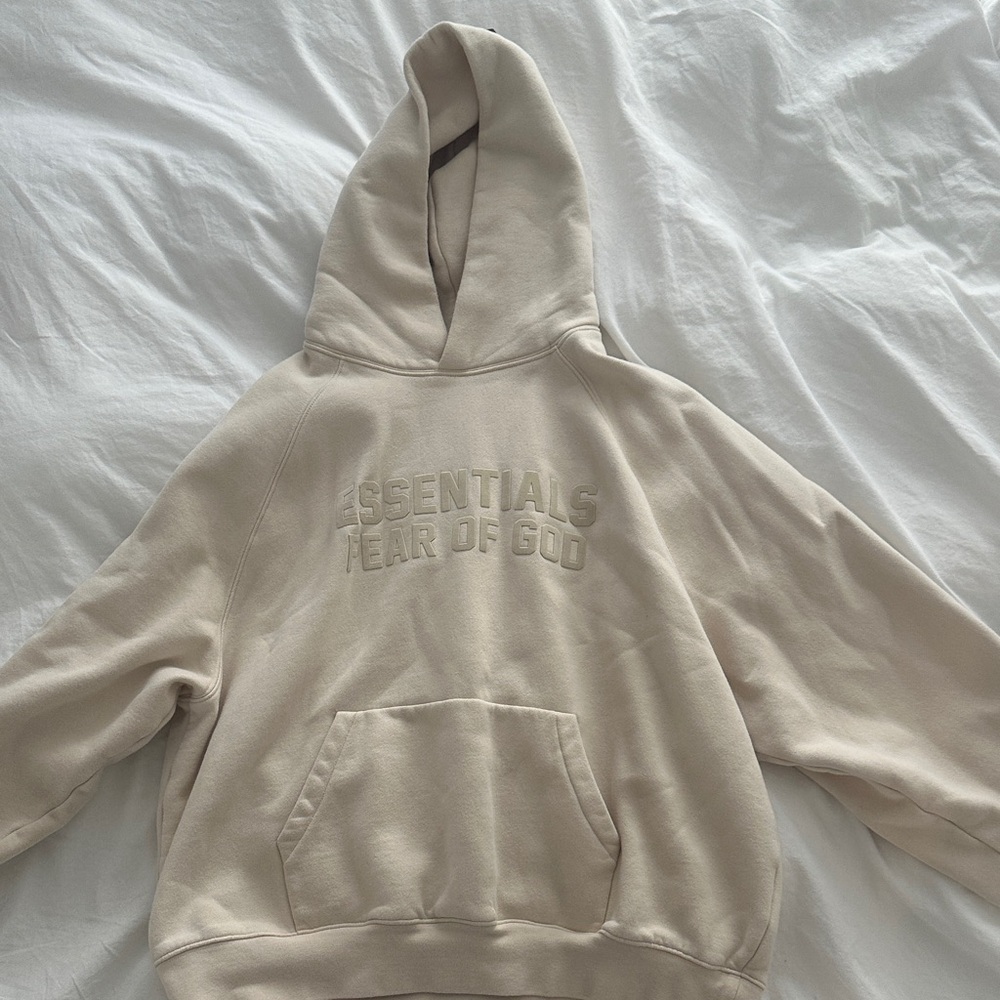 Essentials Fear of God Cream Hoodie